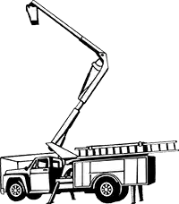 Tree-Service-Pro Cutting Trimming Removal Biucket Truck